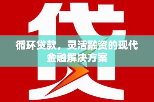 阳春循环贷款，灵活融资的现代金融解决方案
