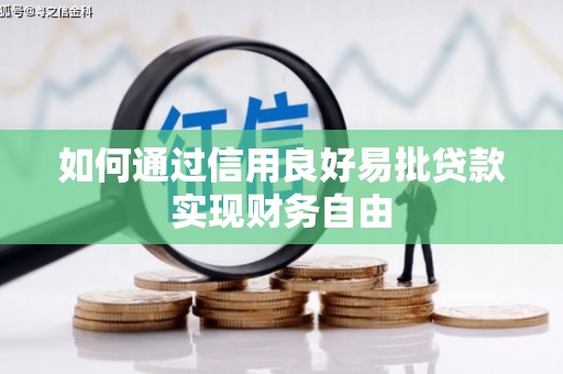 阳春如何通过信用良好易批贷款实现财务自由