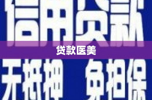 阳春贷款医美