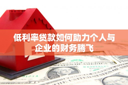 阳春低利率贷款如何助力个人与企业的财务腾飞