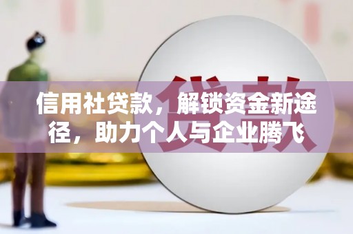 阳春信用社贷款，解锁资金新途径，助力个人与企业腾飞