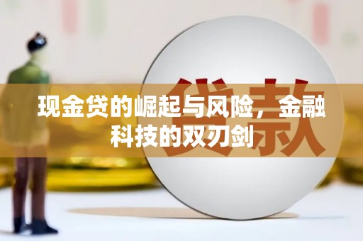 阳春现金贷的崛起与风险，金融科技的双刃剑
