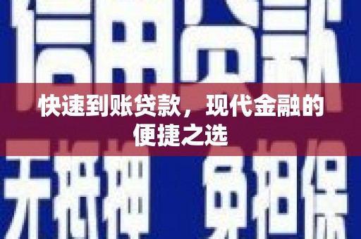 阳春快速到账贷款，现代金融的便捷之选
