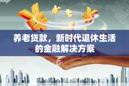 阳春养老贷款，新时代退休生活的金融解决方案