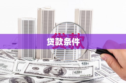 阳春贷款条件