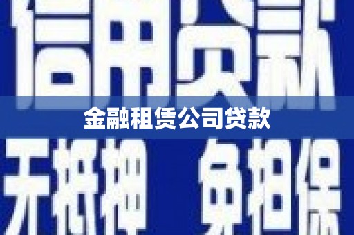 阳春金融租赁公司贷款