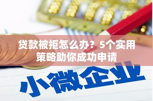 阳春贷款被拒怎么办？5个实用策略助你成功申请