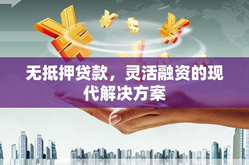 阳春无抵押贷款，灵活融资的现代解决方案