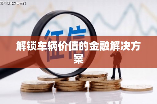 阳春解锁车辆价值的金融解决方案