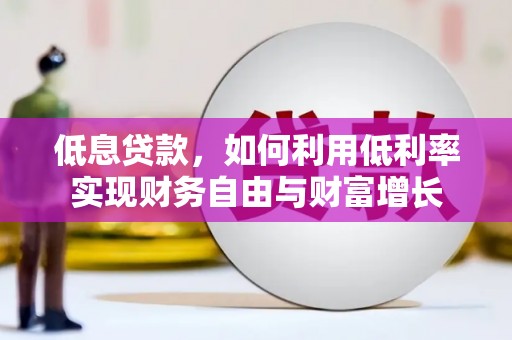 阳春低息贷款，如何利用低利率实现财务自由与财富增长