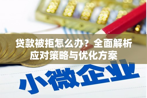 阳春贷款被拒怎么办？全面解析应对策略与优化方案