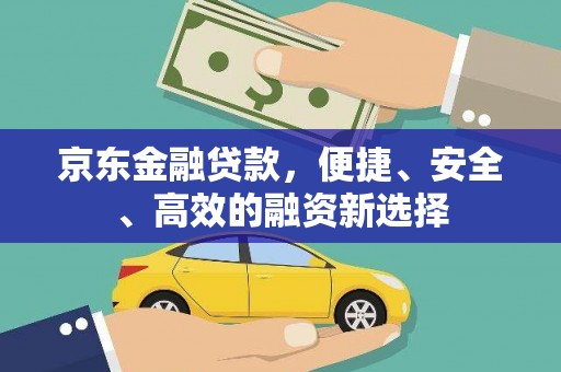 阳春京东金融贷款，便捷、安全、高效的融资新选择