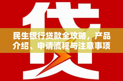 阳春民生银行贷款全攻略，产品介绍、申请流程与注意事项